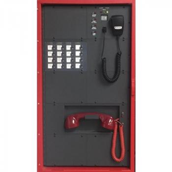 EVAX 25 Hệ thống xác nhận cảnh báo cháy bằng giọng nói 25W, 4 kênh loa phát, 120VAC, màu đỏ-gồm bộ lặp nhắc lại bằng tin nhắn, 1 tay nghe gọi, nguồn và bộ xạc pin